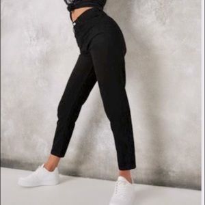 Black riot high waisted mom jean